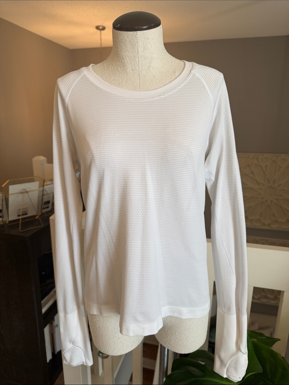 lululemon athletica White Long-Sleeve Crewneck Top